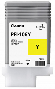 Картридж Canon PFI-106Y (yellow) 130мл