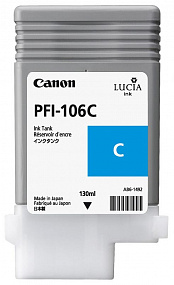Картридж Canon PFI-106C (cyan) 130мл