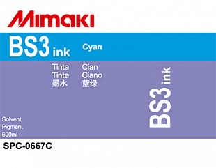 Сольвентные чернила Mimaki BS3 Inks (Cyan), 600ml
