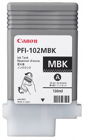 Картридж Canon PFI-102MBK (matte black),130мл