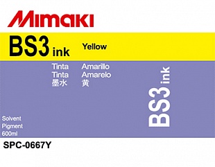 Сольвентные чернила Mimaki BS3 Inks (Yellow), 600ml
