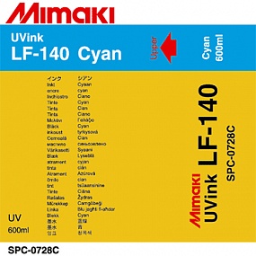 Чернила Mimaki LF-140 UV LED curable ink (Cyan), 600ml