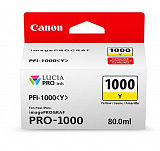 Картридж Canon PFI-1000Y (yellow) 80 мл